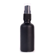 Factory sale luxury 50ml black glass spray bottle with lotion pump for perfume